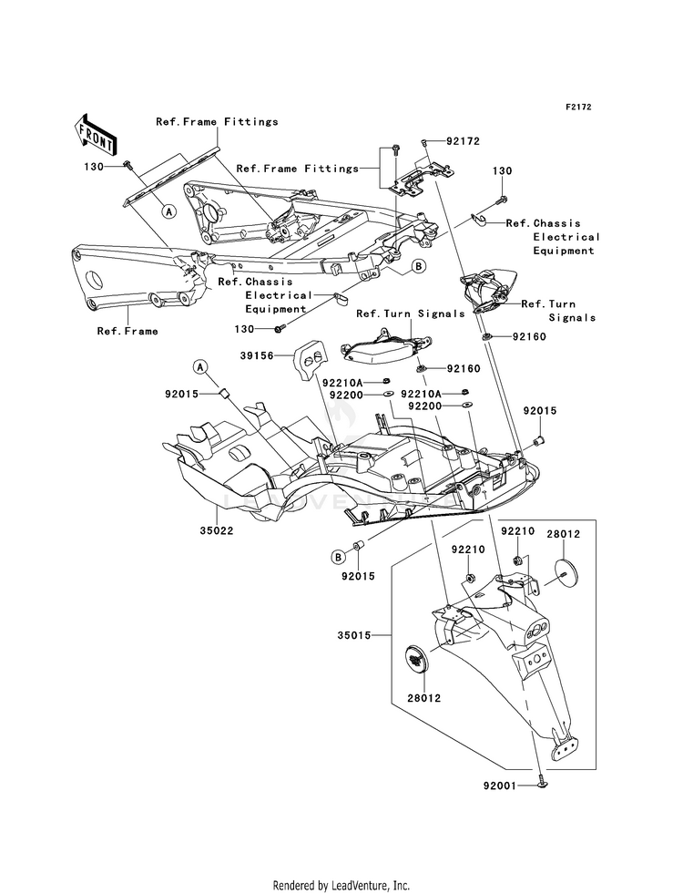 Rear Fender(S) Schematic