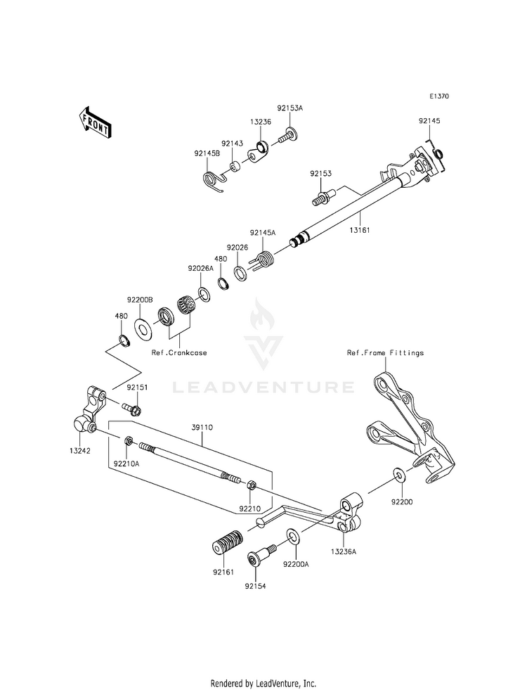 Gear Change Mechanism Schematic