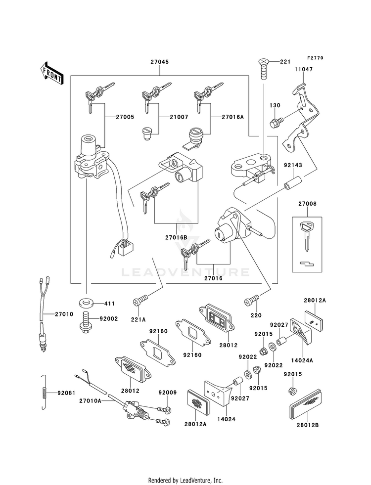 Ignition Switch/Locks/Reflectors Schematic