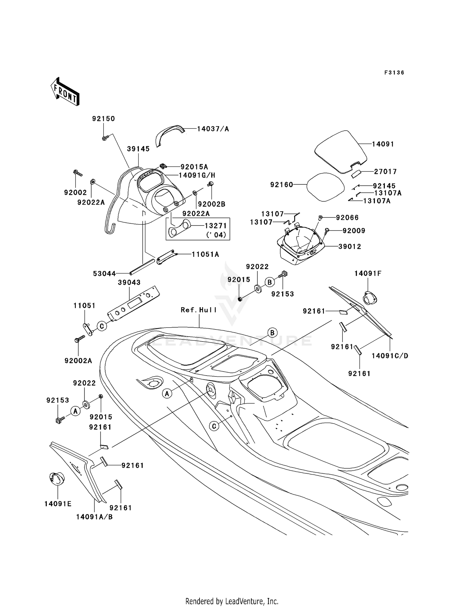 HULL MIDDLE FITTINGS