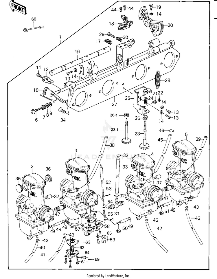 Carburetor Assy ('79-'81 C2/C3/C4) Schematic