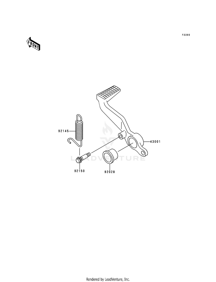 Brake Pedal/Torque Link Schematic