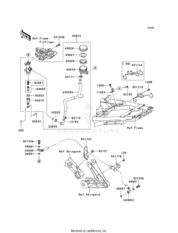Rear Master Cylinder Schematic