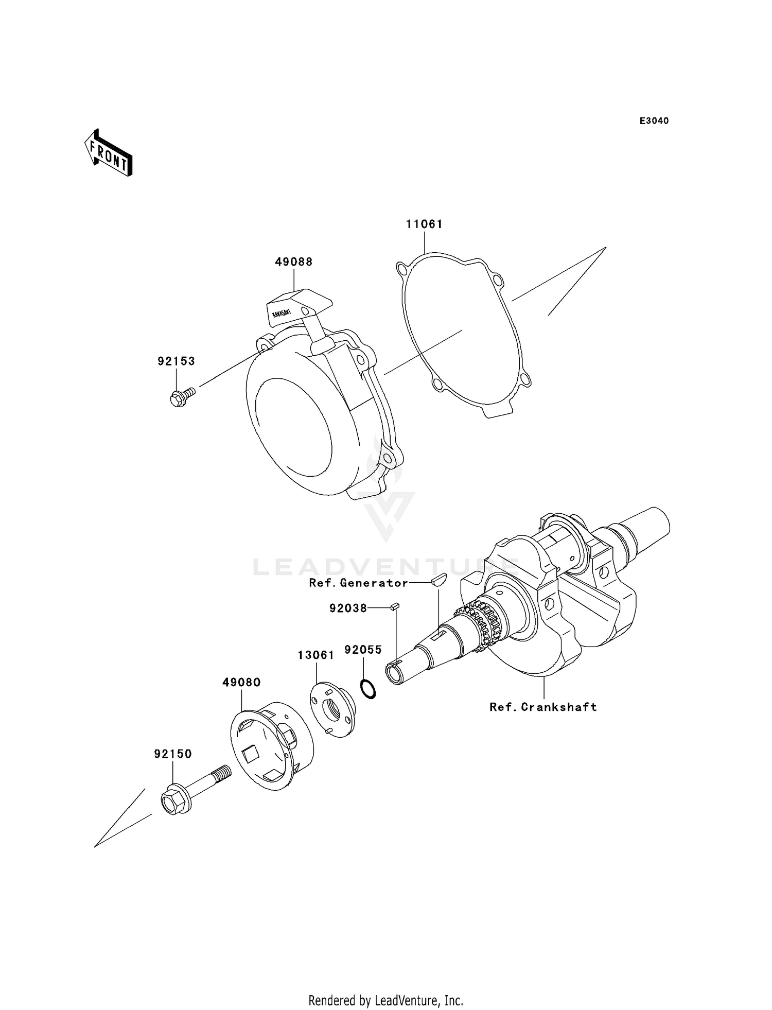 RECOIL STARTER (-VF650AE640351)