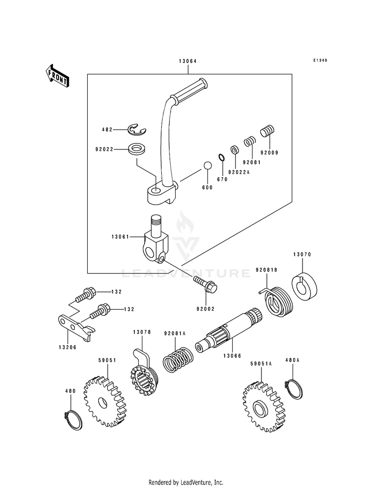 Kickstarter Mechanism Schematic