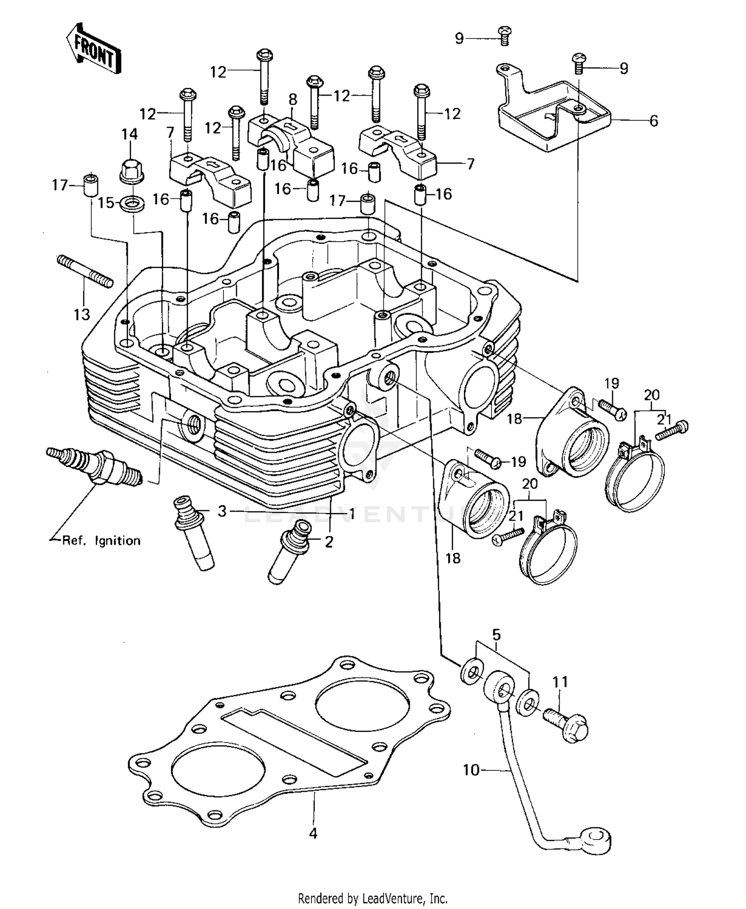 CYLINDER HEAD ('80 D1)
