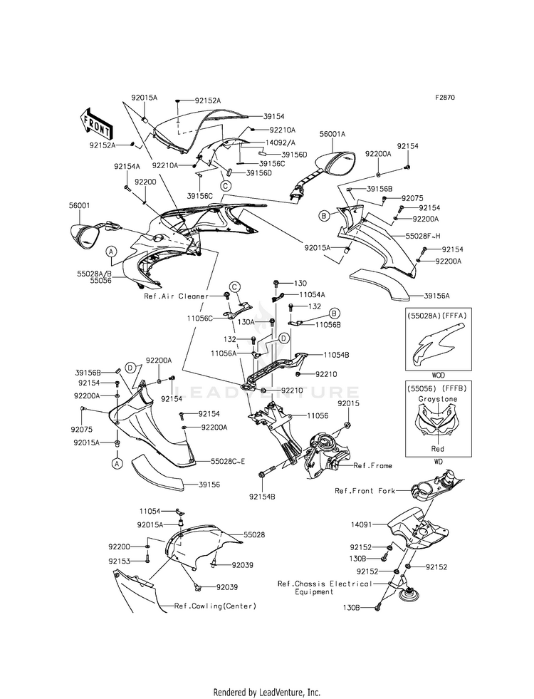 Cowling (Upper) Schematic