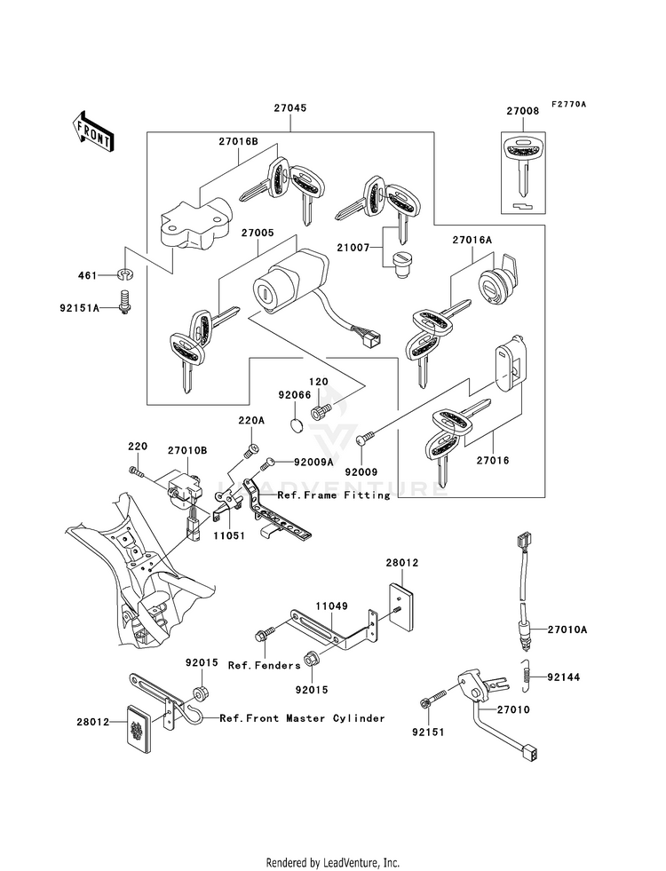 Ignition Switch/Locks/Reflectors Schematic