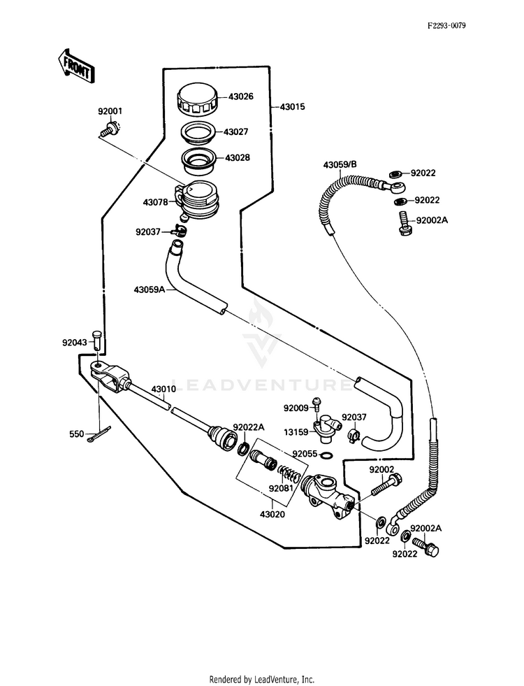 Rear Master Cylinder Schematic