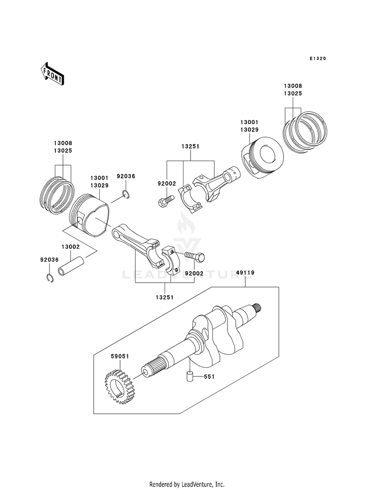 Crankshaft/Piston(S) Schematic