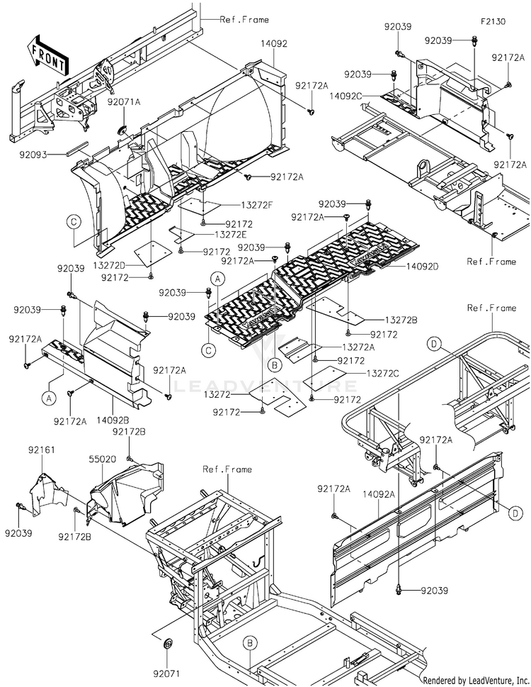 Frame Fittings(Front) Schematic