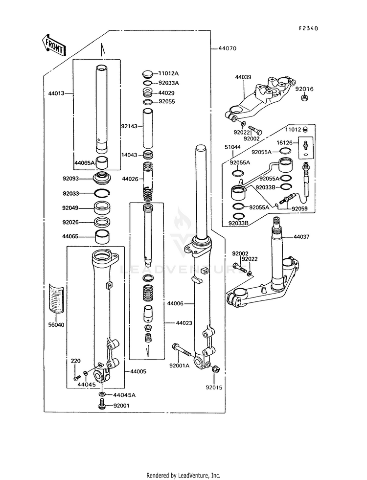 Front Fork Schematic
