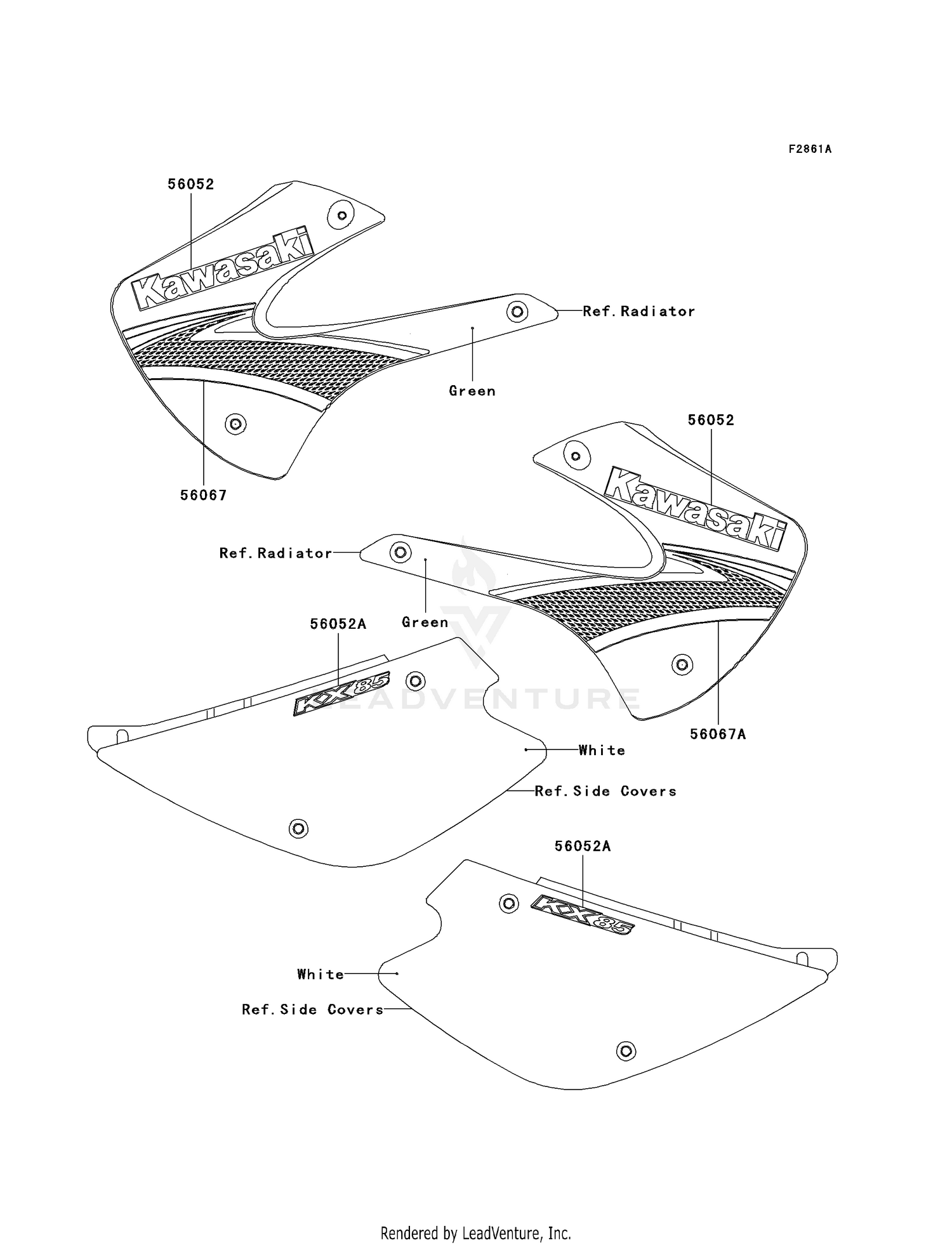 DECALS (GREEN)(A7F)