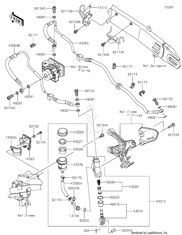 Rear Master Cylinder Schematic