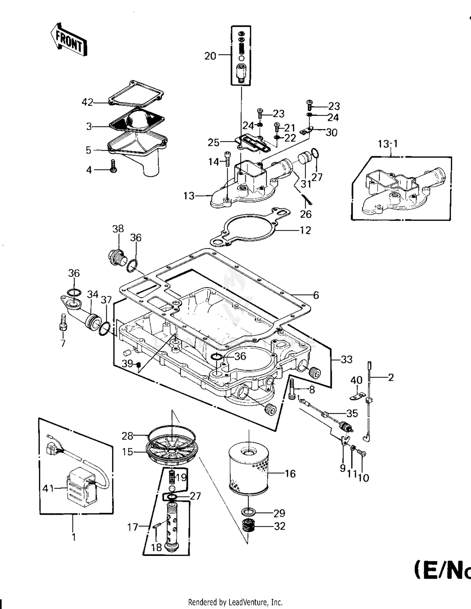 OIL PAN/OIL FILTER (E/NO. 016038)
