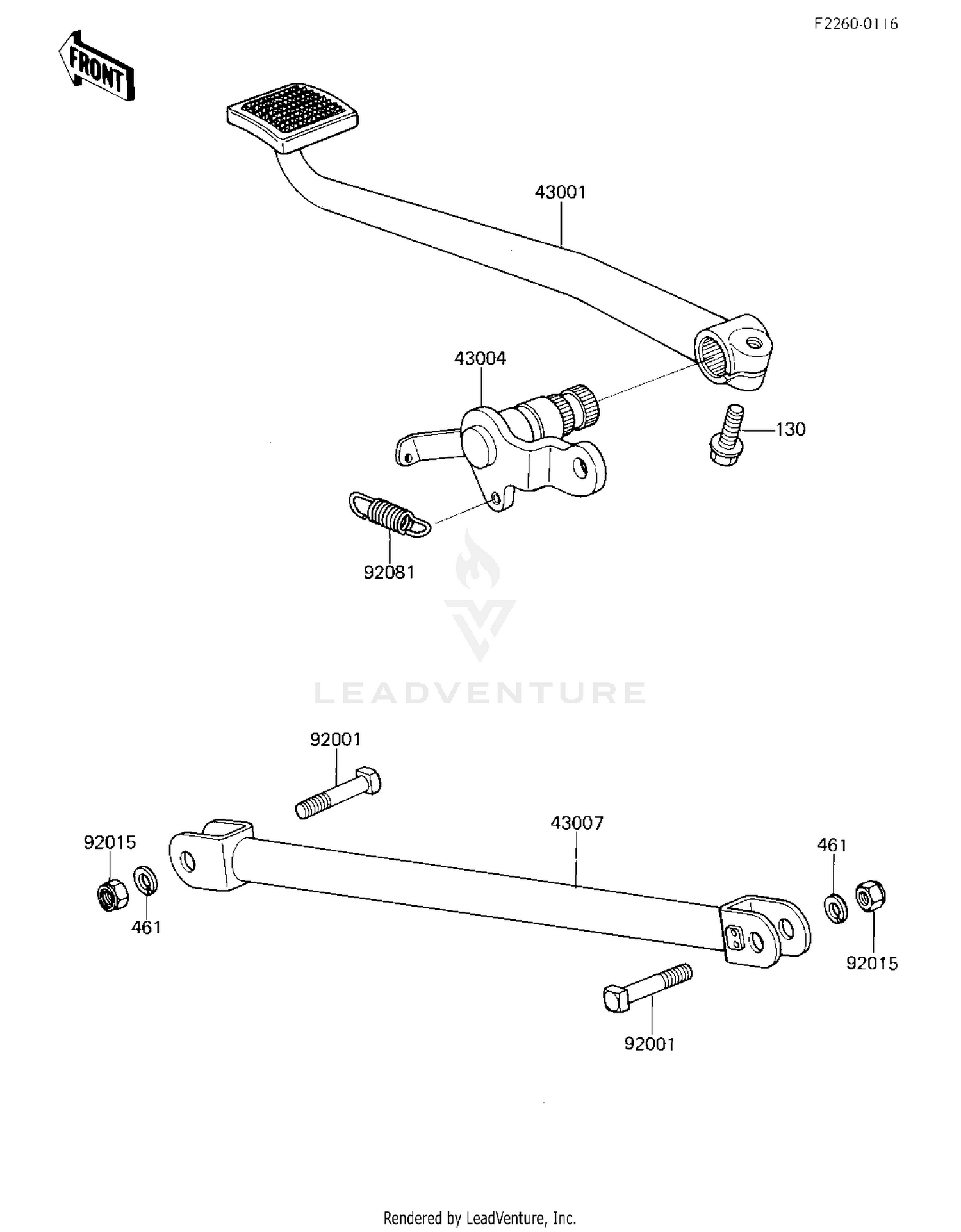 BRAKE PEDAL/TORQUE LINK