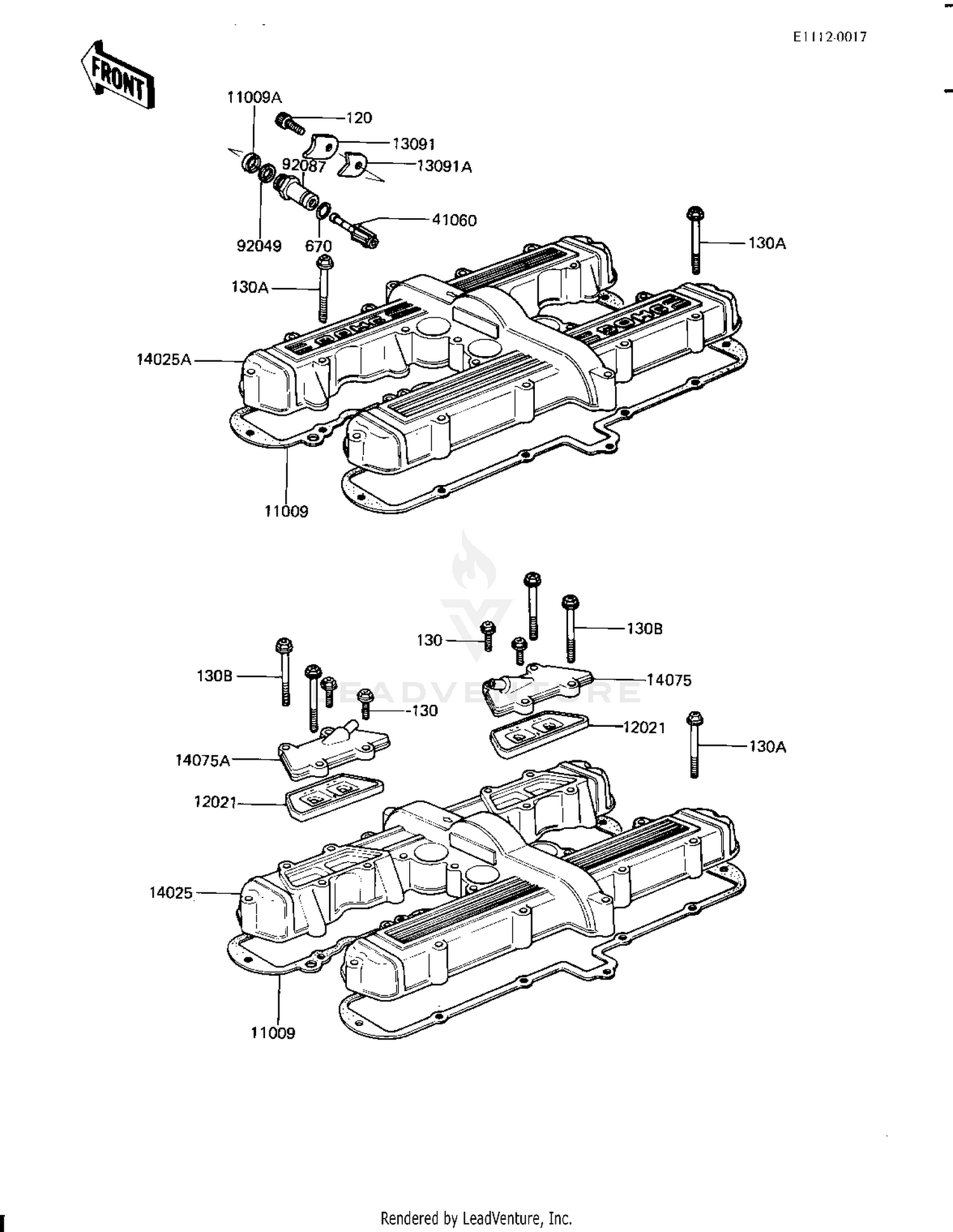 CYLINDER HEAD COVER ('81-'82 H1/H2)