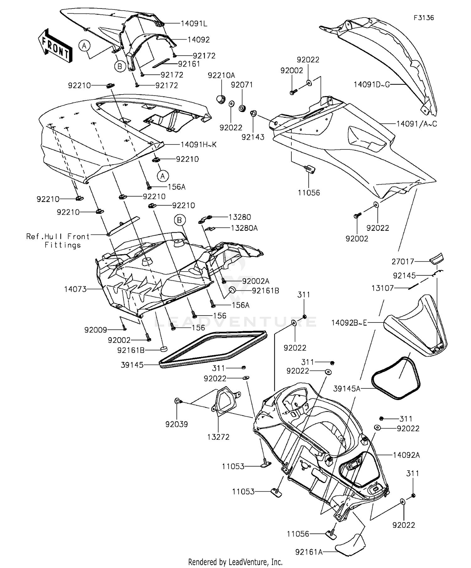Hull Middle Fittings