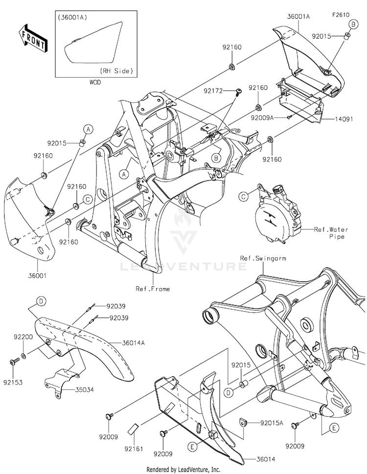 Side Covers/Chain Cover Schematic