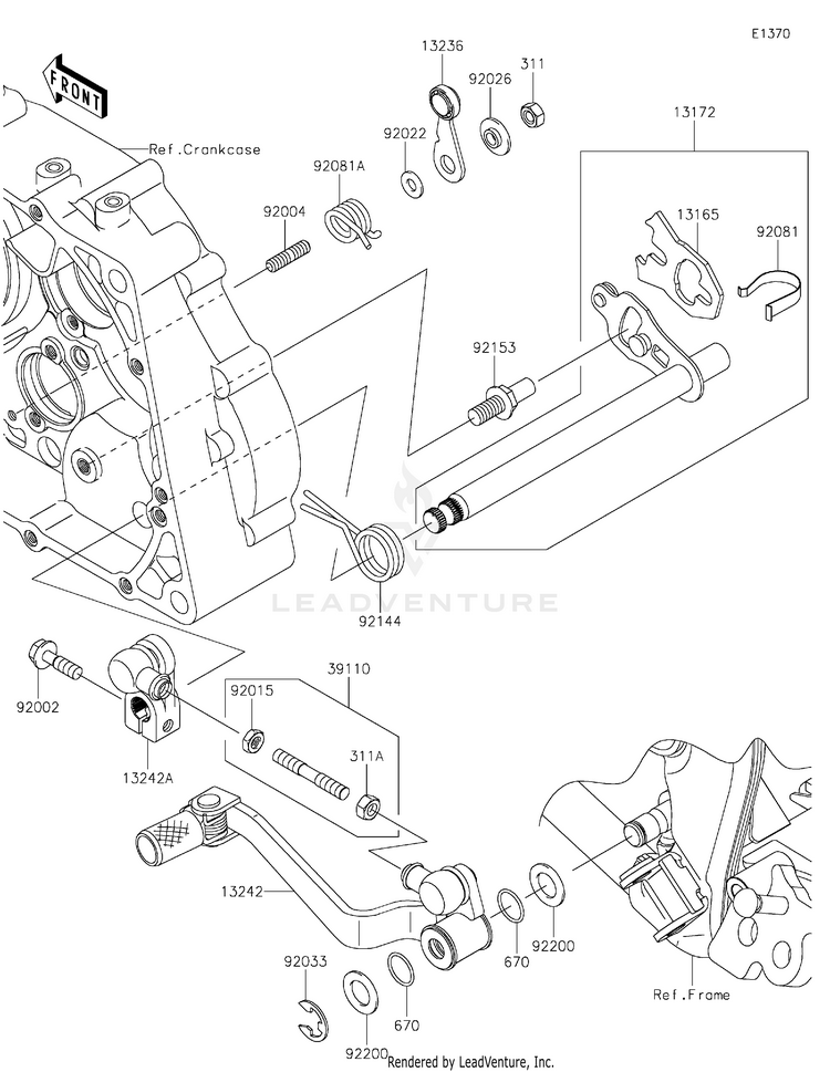 Gear Change Mechanism Schematic