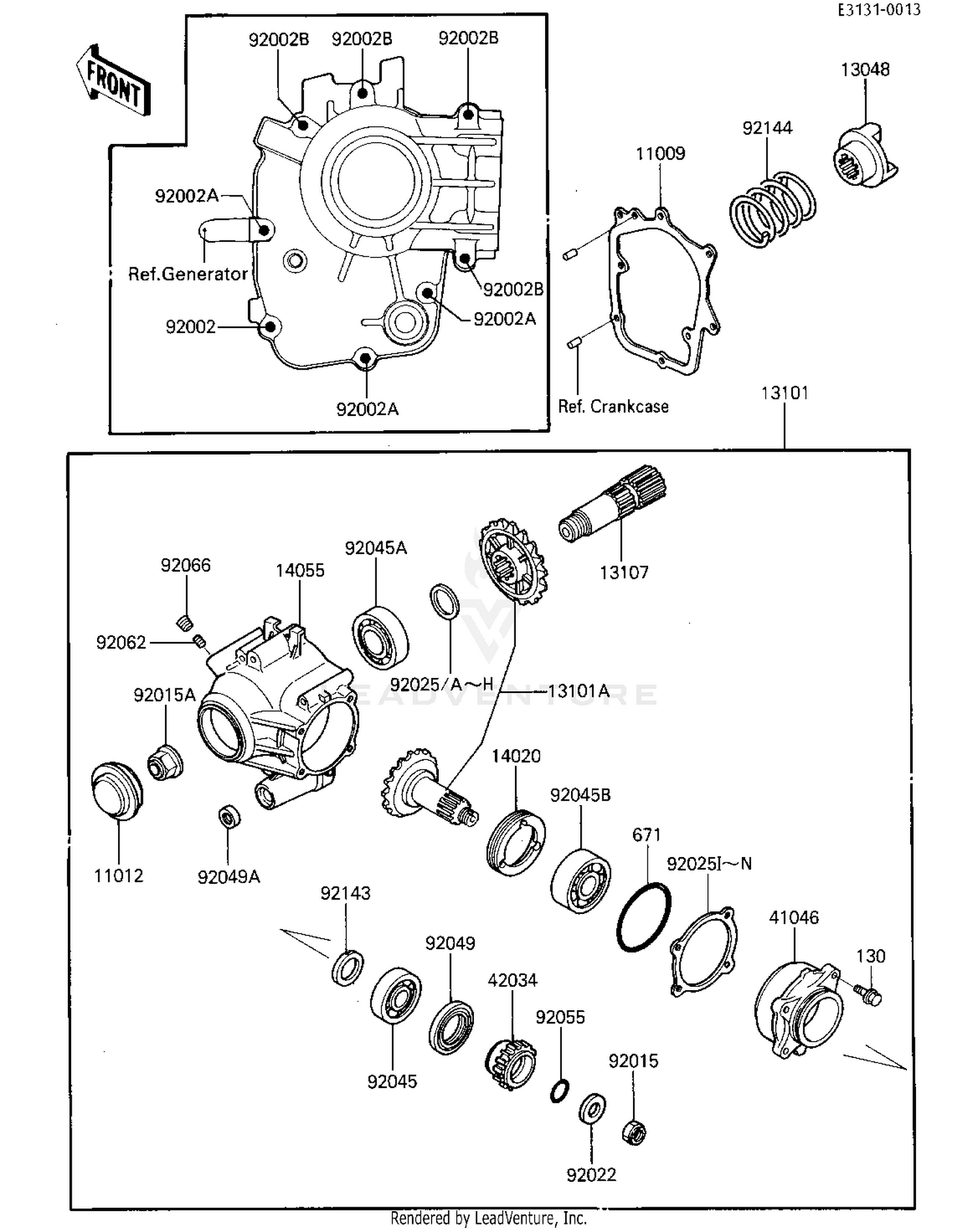 FRONT BEVEL GEARS
