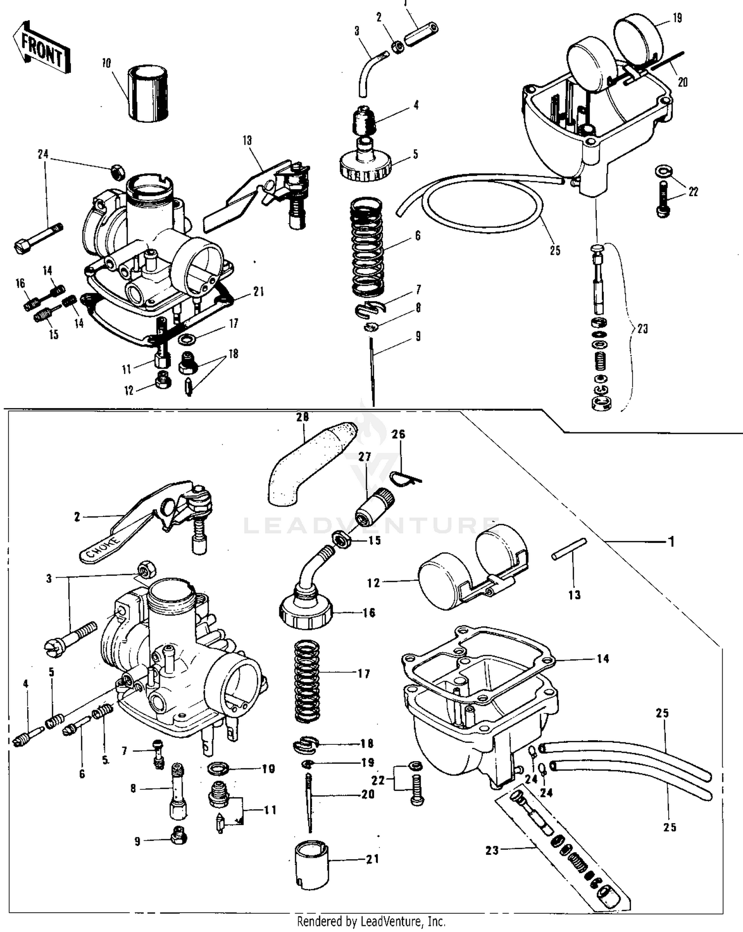 CARBURETOR ('76-'80)