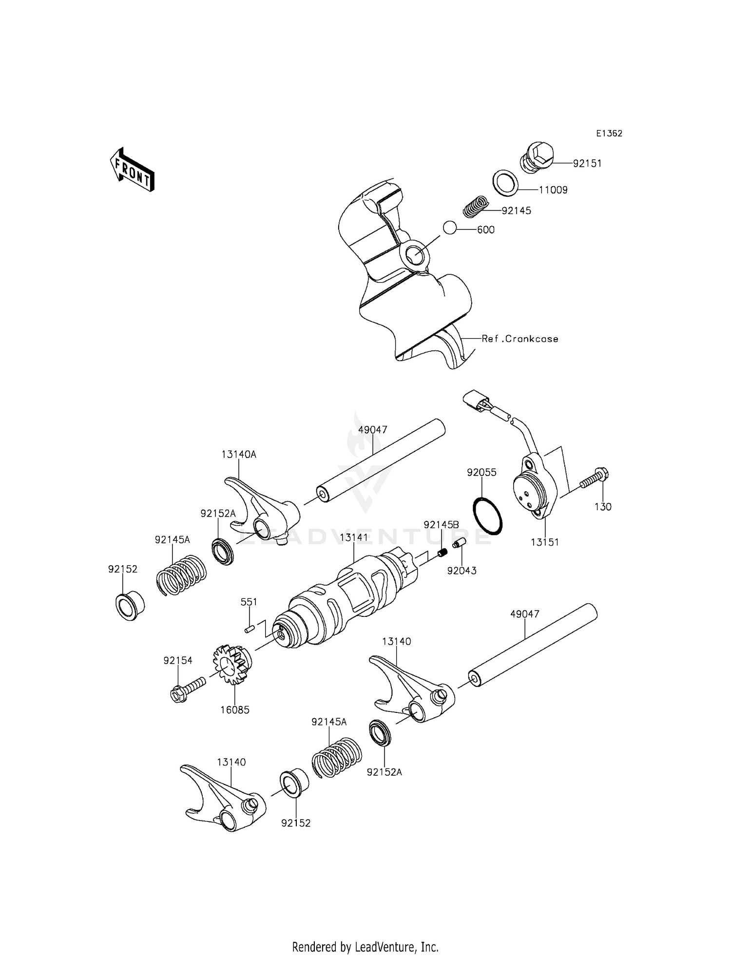GEAR CHANGE DRUM/SHIFT FORK(S)