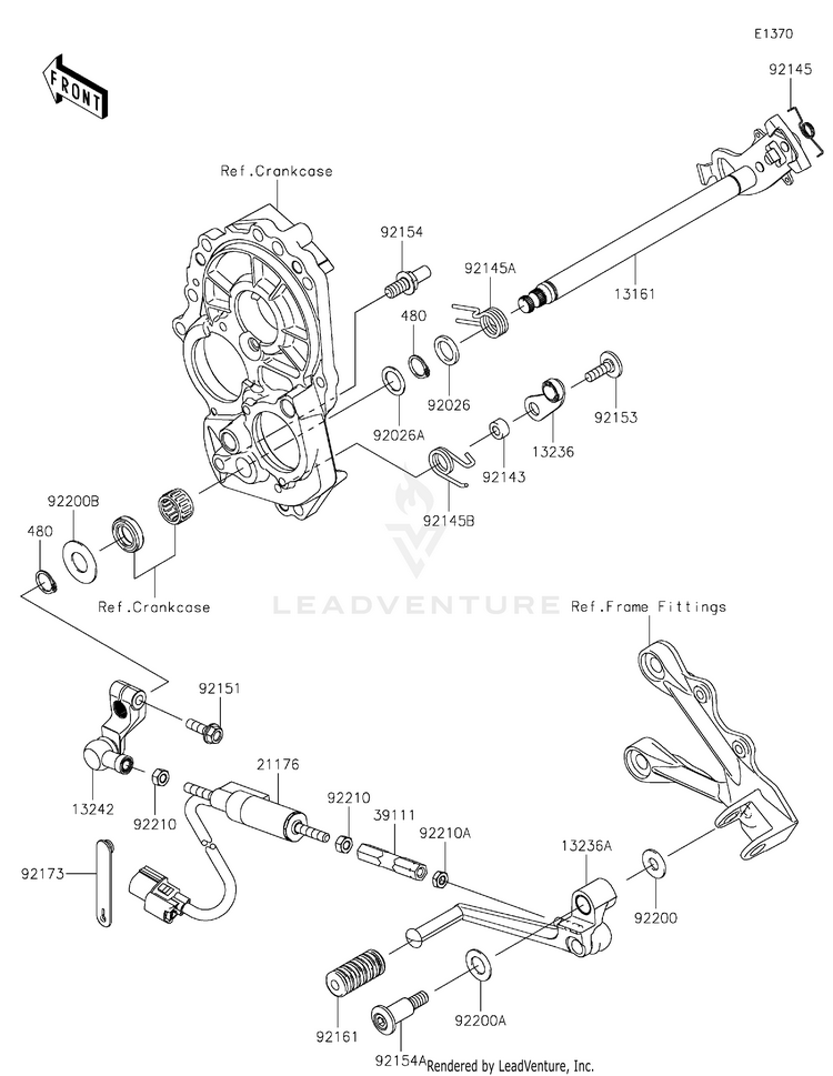Gear Change Mechanism Schematic