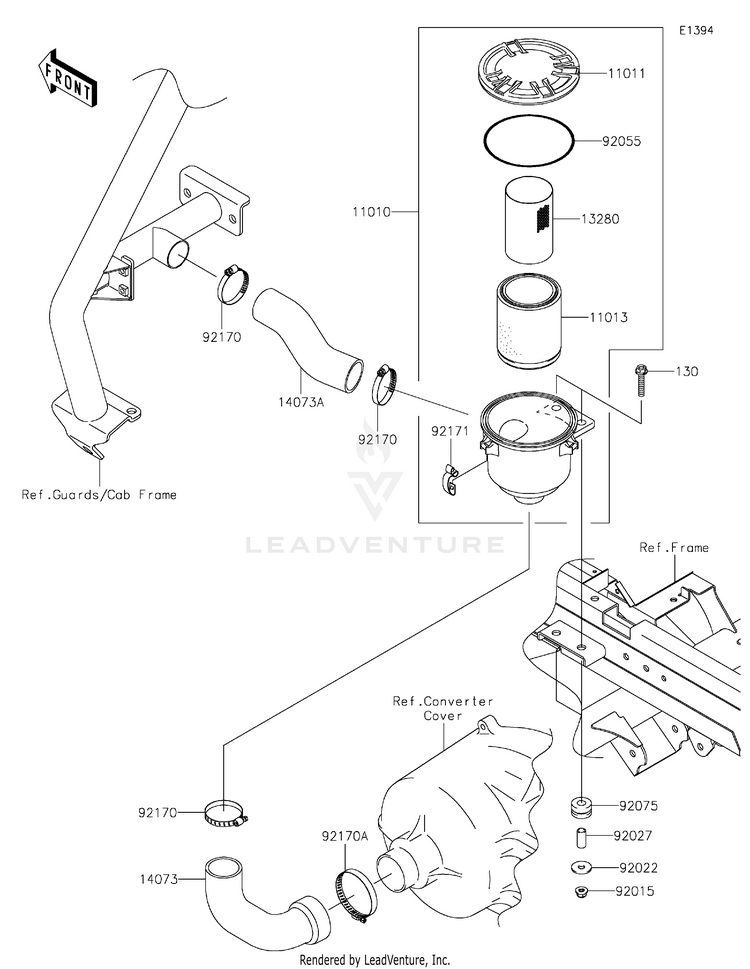 Air Cleaner-Belt Converter Schematic