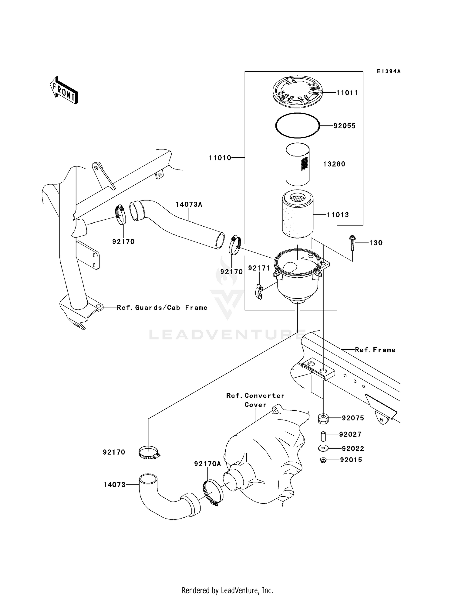 AIR CLEANER-BELT CONVERTER (PBF-PDF)