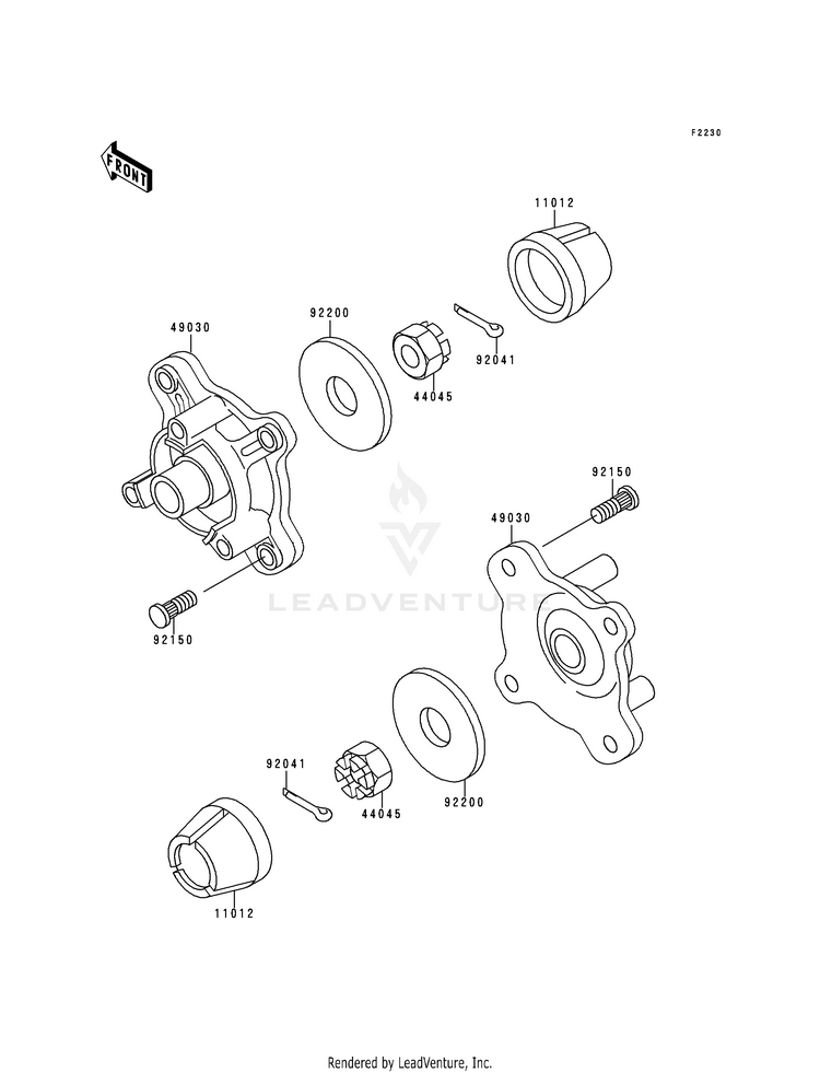 Front Hub Schematic