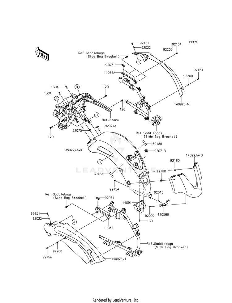 Rear Fender(S) Schematic