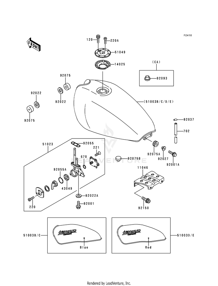 Fuel Tank (Zr550-B1/B2) Schematic