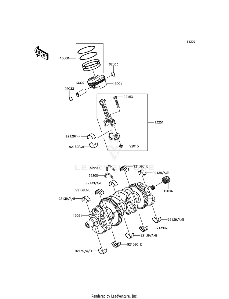 Crankshaft/Piston(S) Schematic