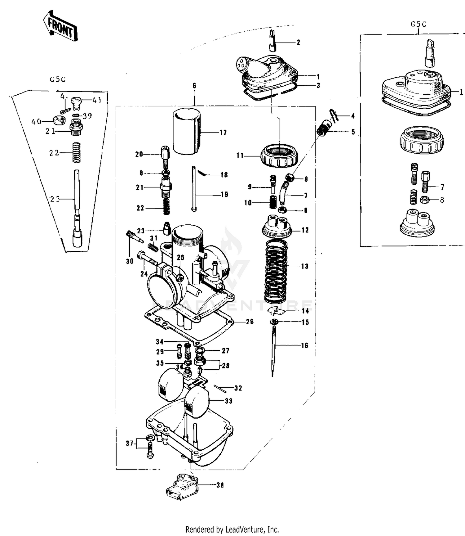 CARBURETOR ('74-'75 B/C)