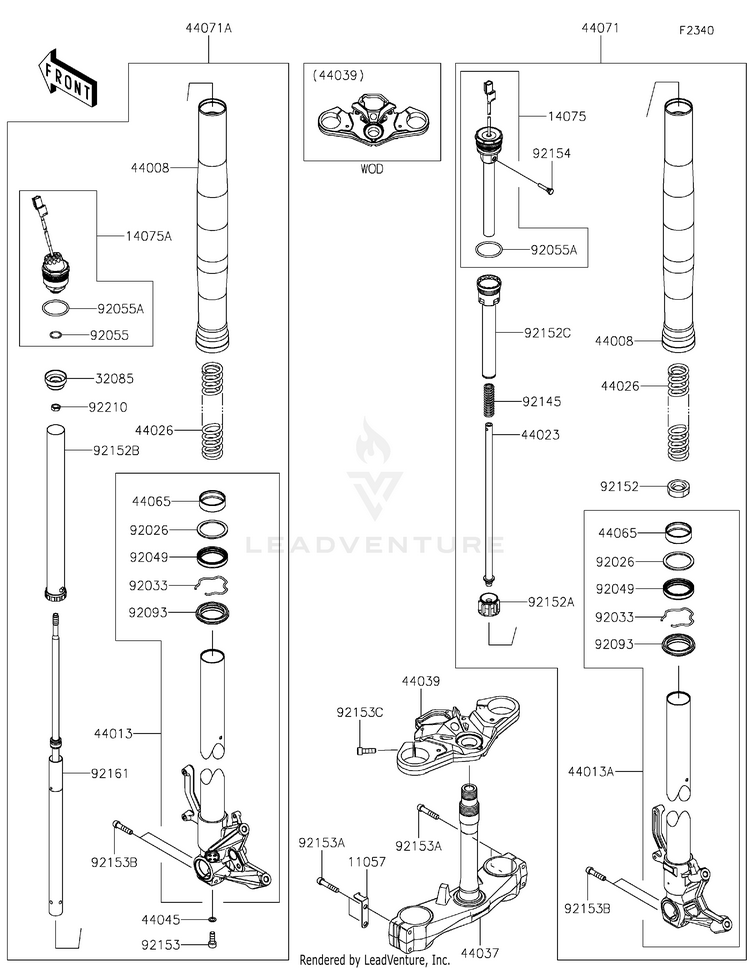 Front Fork Schematic