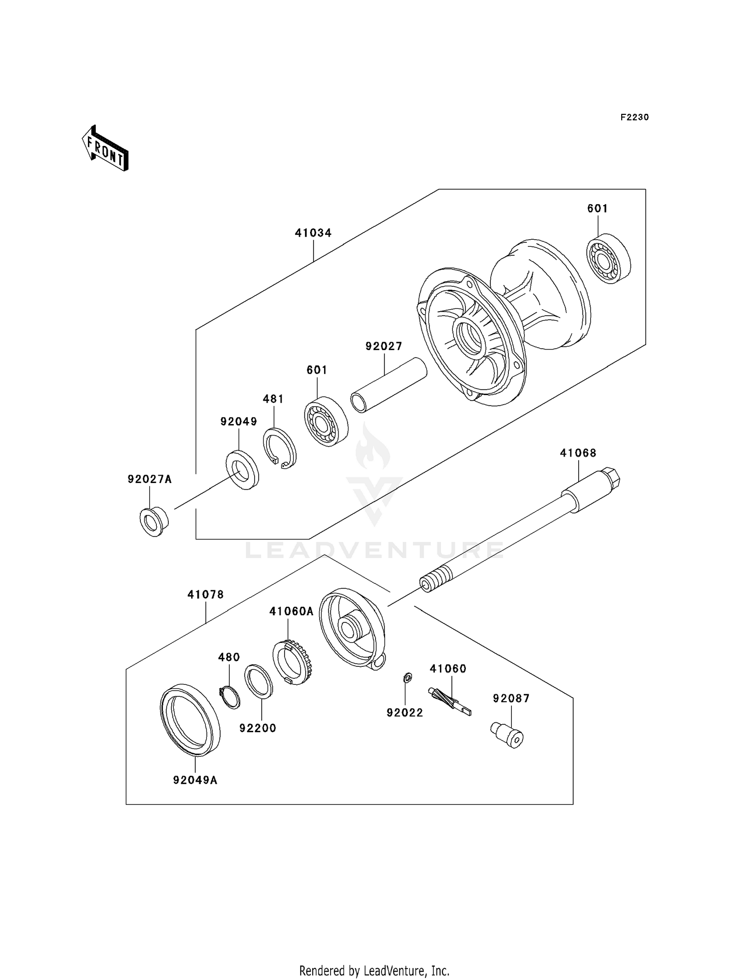 FRONT HUB