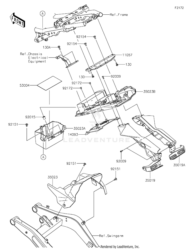 Rear Fender(S) Schematic