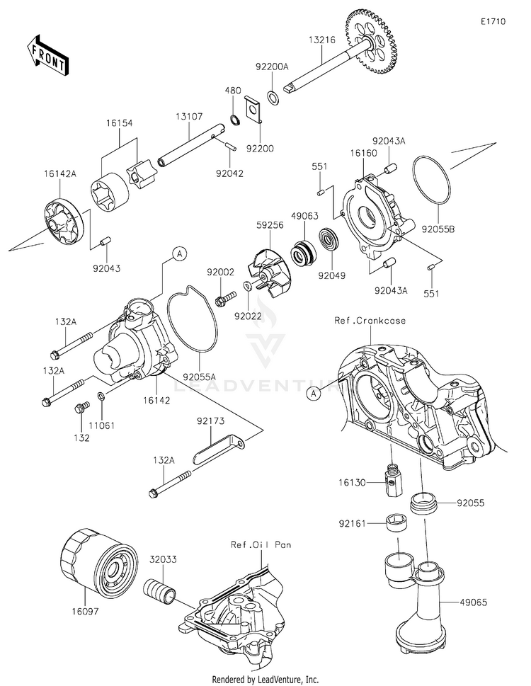 Oil Pump/Oil Filter Schematic