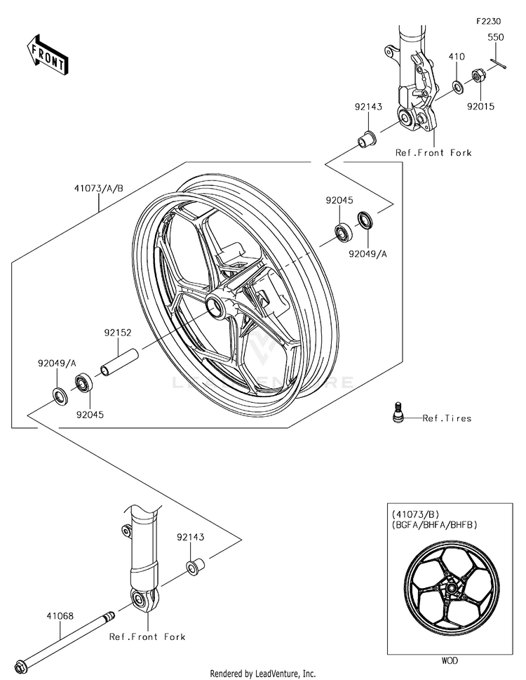 Front Wheel Schematic