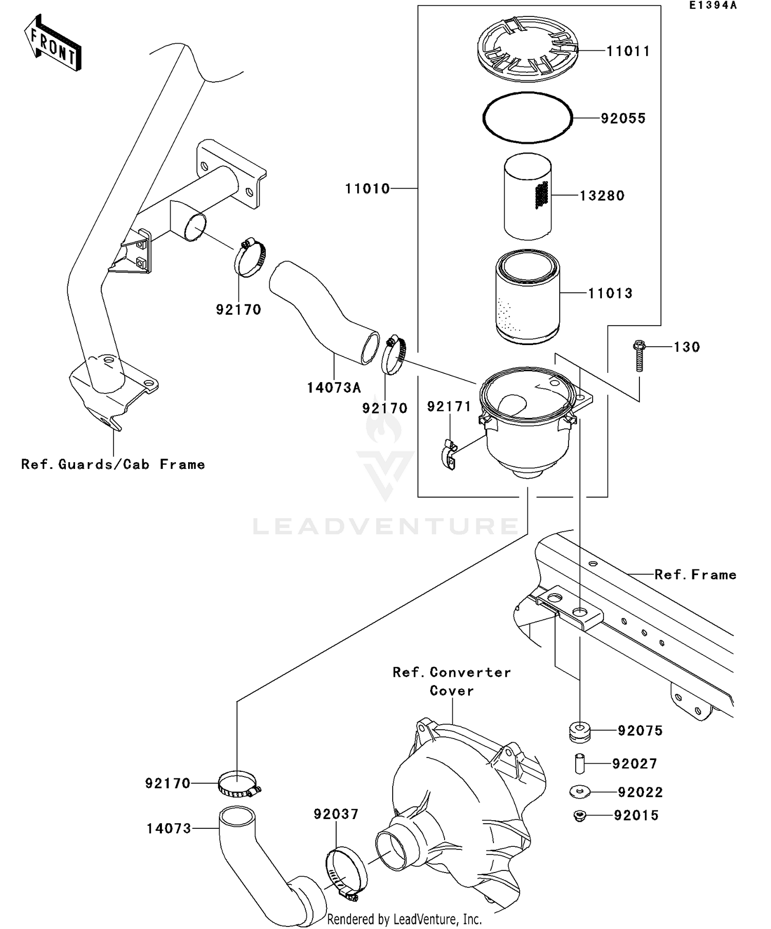 Air Cleaner-Belt Converter(GBF&sim;GDF)