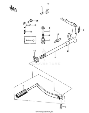 Gear Change Mechanism (ke100-a9/a10) Schematic