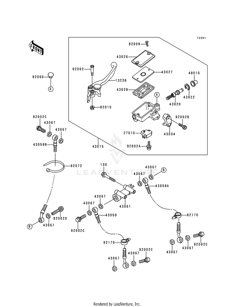 Front Master Cylinder Schematic
