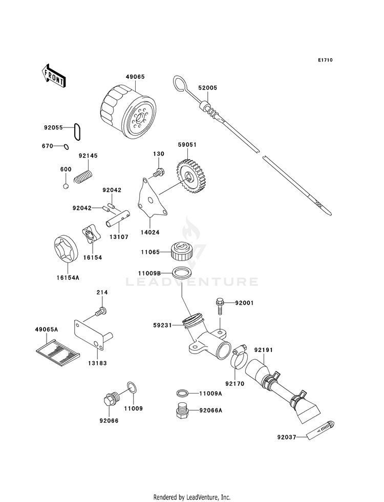 Oil Pump/Oil Filter Schematic