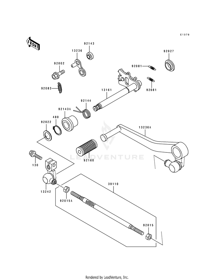 Gear Change Mechanism Schematic