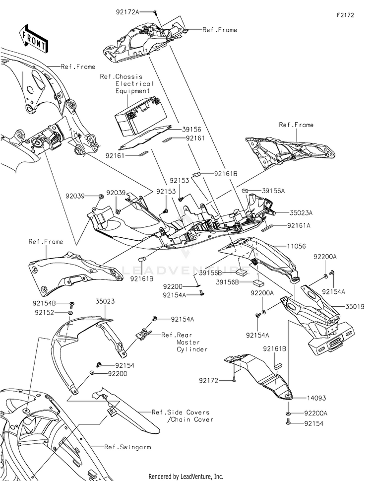 Rear Fender(S) Schematic