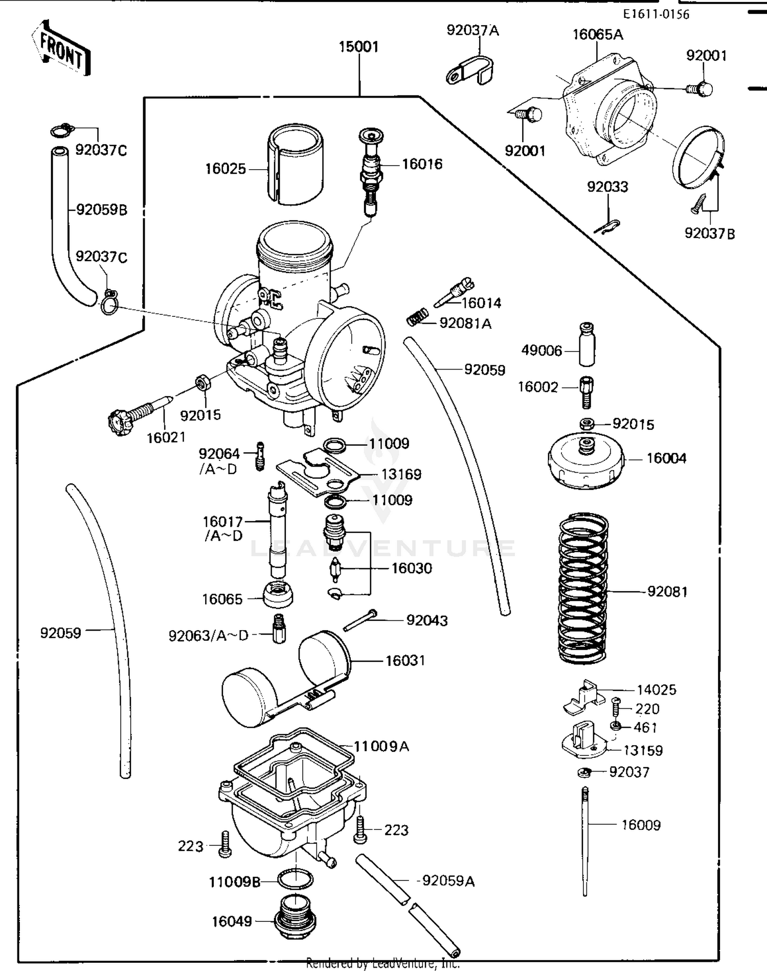 CARBURETOR  ('84 KX250-C2)