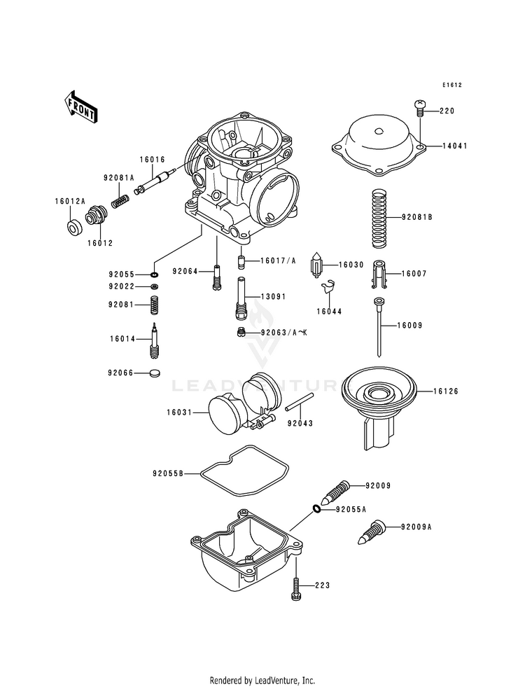 Carburetor Parts Schematic