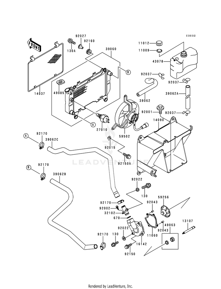 Radiator (-Lf400ae532917) Schematic