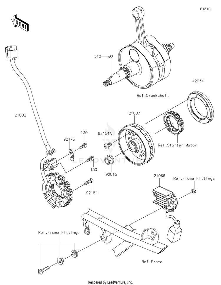 Generator KX450MRFAN KX450 50th Anniversary Edition (2024) Schematic